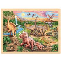 Einlegepuzzle Dinosaurierwanderung GK57348 Goki 1
