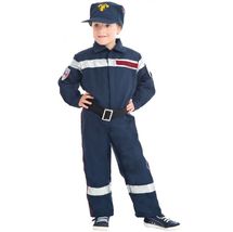 Feuerwehrmann Kostüm für Kinder 128cm CHAKS-C4109128 Chaks 1
