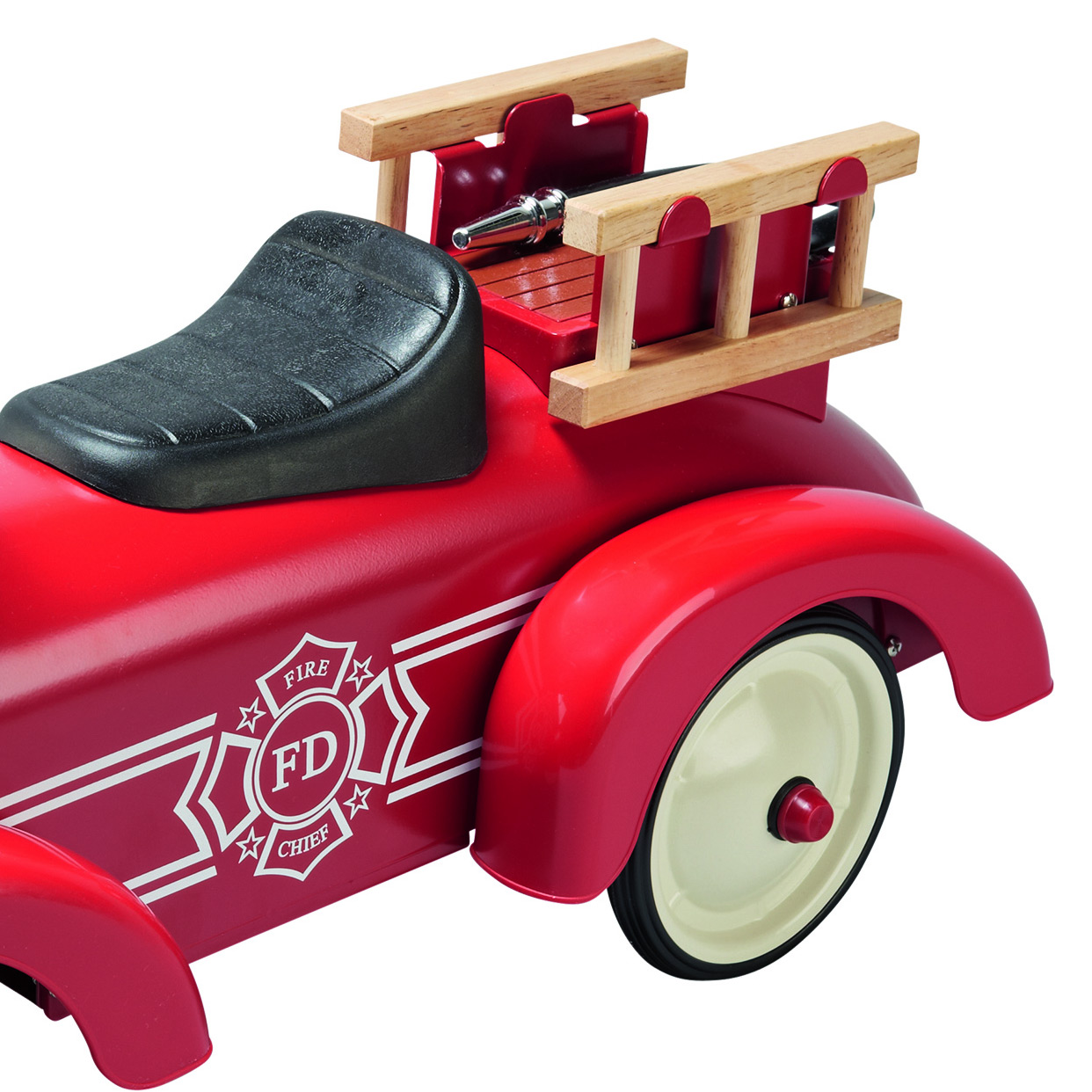 Bigjigs Toys Stapelbarer Feuerwehrwagen – Holzspielzeug Für Kinder Ab 12 Monaten