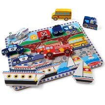 Holzklotz-Puzzle Fahrzeuge MD03725 Melissa & Doug 1