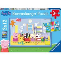 Puzzle Die Abenteuer von Peppa Pig 2x12 pcs RAV-05574 Ravensburger 1