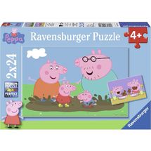 Puzzle Die Peppa Pig-Familie 2x24pcs RAV-09082 Ravensburger 1