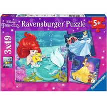 Puzzle Disney-Prinzessin-Abenteuer 3x49 pcs RAV-09350 Ravensburger 1