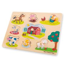 Steckpuzzle Bauernhof 8 Teile NCT10430 New Classic Toys 1
