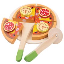 Holzpizza salami zum Schneiden NCT10586 New Classic Toys 1