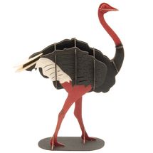 3D Papiermodell - Strauß FRI-11680 Fridolin 1