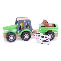 Traktor mit anhänger und tieren NCT11941 New Classic Toys 1