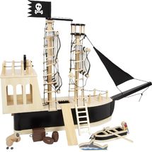 Schwarzes Piratenschiff LE12411 Plan Toys 1
