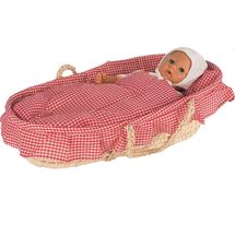 Puppentragekorb mit Bettzeug GO15252-5164 Goki 1