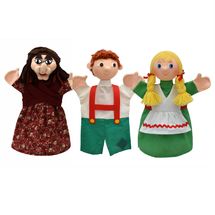 Set 3 Handpuppen Hänsel und Gretel MU22790B Moravská ústredna Brno 1