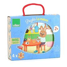 4 puzzles Das Haus V2643 Vilac 1