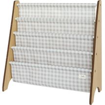 Bücherregal mit beigefarbenem Vichy-Stoff EFK-107-016-017 3 Sprouts 1