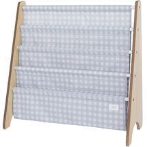 Bücherregal mit blaufarbenem Vichy-Stoff EFK-107-016-018 3 Sprouts 1