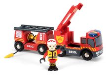 Feuerwehr-Leiterfahrzeug mit Licht & Sound BR33811 Brio 1