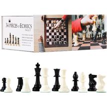 Kunststoff-Schachfiguren König 95 mm WJ-ECH21034 Wilson Jeux 1