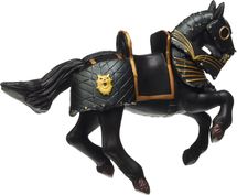 Pferdefigur des Ritters in schwarzer Rüstung PA-39276 Papo 1