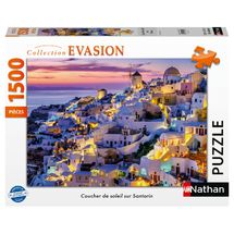 Puzzle Sonnenuntergang auf Santorin 1500 Teile N12001532 Nathan 1