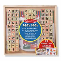 HolzStempelset ABC 123 MD40118 Melissa & Doug 1