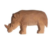 Figur Nashorn aus Holz WU-40456 Wudimals 1