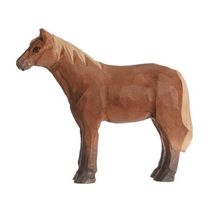 Figur Pferd braun aus Holz WU-40603 Wudimals 1