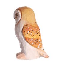 Figur Schleiereule aus Holz WU-41008 Wudimals 1