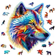 Holzpuzzle Eleganter Wolf 250 Teile WC-HE-0170-L Wooden City 1