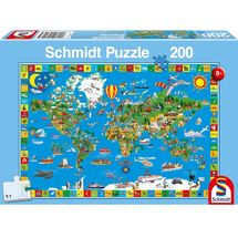 Puzzle Deine bunte Erde 200 Teile S-56118 Schmidt Spiele 1
