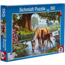 Puzzle Pferde am Bach 150 Teile S-56161 Schmidt Spiele 1