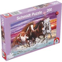Puzzle Wildes Pferde-Trio 200 Teile S-56356 Schmidt Spiele 1