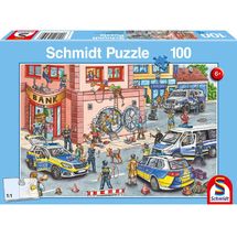 Puzzle Polizeieinsatz 100 Teile S-56450 Schmidt Spiele 1