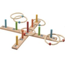 Ringwurfspiel mit 6 Sisalringen GK56801 Goki 1