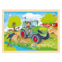 Einlegepuzzle Traktor GK57326 Goki 1