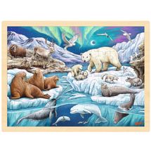 Einlegepuzzle Polarnacht GK57328 Goki 1