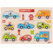 Steckpuzzle Tankstelle GK57341 Goki 1