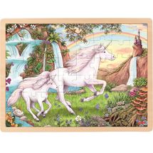 Einlegepuzzle Einhorn GK57366 Goki 1