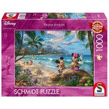 Puzzle Mickey und Minnie in Hawaii 1000 Teile S-57528 Schmidt Spiele 1