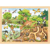 Einlegepuzzle Erlebnis Natur GK57582 Goki 1