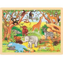 Einlegepuzzle Afrika GK57892 Goki 1