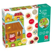 Memo- und Lotto-Spiel 3 kleine Schweinchen GO59455 Goula 1