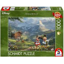 Puzzle Mickey und Minnie in den Alpen 1000 Teile S-59938 Schmidt Spiele 1