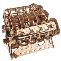 V8-Motor Mechanische Modell Bausatz U-70264 Ugears 1
