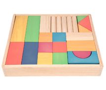 Regenbogen-Jumbo-Block-Set aus Holz TK-73450 TickiT 1