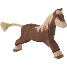 Galoppierende Pferdefigur, braun HZ-80034 Holztiger 1