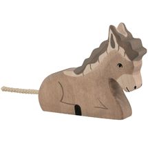 Eselfigur, liegend HZ-80048 Holztiger 1