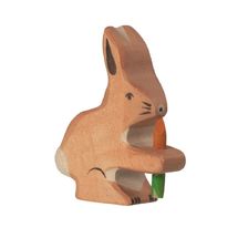 Hase mit Karottenfigur HZ-80102 Holztiger 1