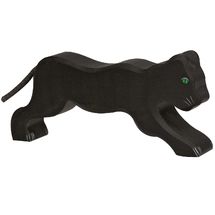 Schwarze Pantherfigur HZ-80143 Holztiger 1