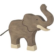 Elefantenfigur, hoher Rüssel HZ-80148 Holztiger 1