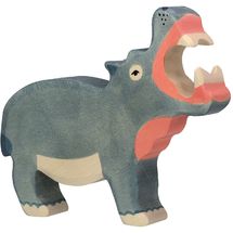 Nilpferdfigur HZ-80160 Holztiger 1