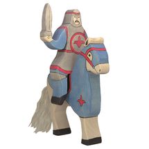 Blaue Ritterfigur mit Schwert HZ-80255 Holztiger 1