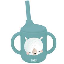 Silikon-Becher mit Trinkhalm Munchy der Bär SJ-SI1716 Sassi Junior 1
